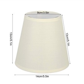 Alvinlite Set of 6 Small Barrel Clip On Lampshade Table and Floor Lamp Cream Chandelier Shades Nordic Art Decor
