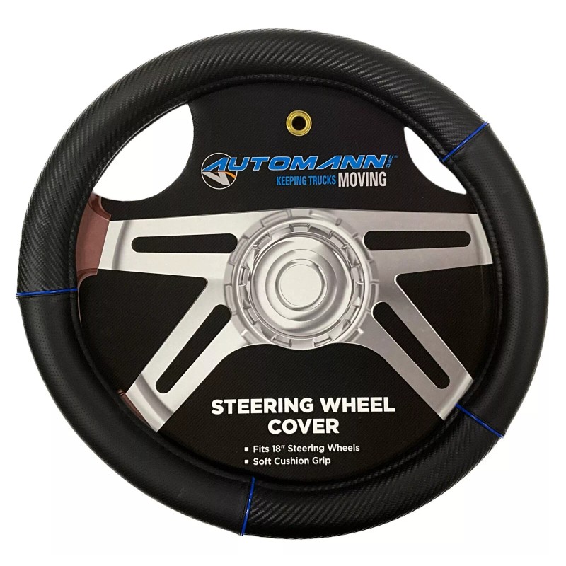 Automann Semi Truck Steering Wheel Cover Large Size 18 Inch