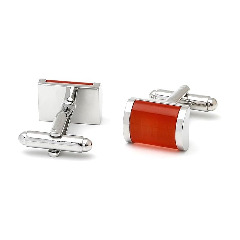 40th Anniversary Ruby Wedding Gift Husband | Cufflinks Gold Edge