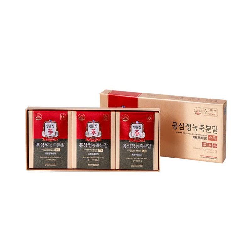 KGC Incheon Red Ginseng 정관장 홍삼정 농축분말 2g 30포 Korean