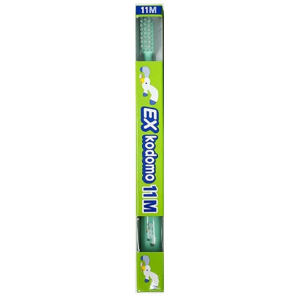 Lion DENT.EX Kodomo Toothbrush, Pack of 20, 33.8 ft (11 m) (For Late Mixing Dentition, 8 to 12 Years) (Seagull)