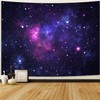 Simpkeely Blacklight Galaxy Tapestry, Blue Space Starry Sky Stars Night