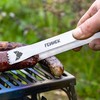 FENNEK Titanium Barbecue Tongs Extra Compact Ideal for Use with