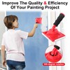 6-Section Paint Edger Tool with Threaded Extension Rod | Adjustable