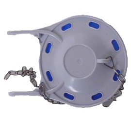 Toilet Flapper Valve fits Jacuzzi and Kohler 3.5 inch Toilets, Has 9 in. Chain and Two Extra Silicone Replaceable Seals White