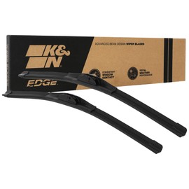 K&N EDGE Wiper Blades: All Weather Performance, Superior Windshield Contact, Streak-Free Wipe Technology: 22" + 21" (Pack of 2)