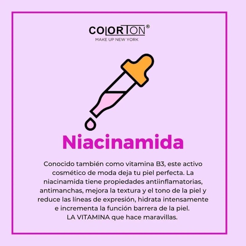 Serum Colorton Niacinamida B3 Y Ácido Hialurónico 30ml