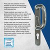 UAP Sliding Patio Door Handles with Comfortable Grip 219mm (Black