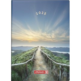BRUNNEN Pocket Diary Model 731 (2025) "Mountain Trail", 2 Pages = 1 Week, A6, 144 Pages, Graphic Cover, Colourful