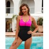BMJL Women's Tummy Control Swimsuit Lace Up One Piece Bathing