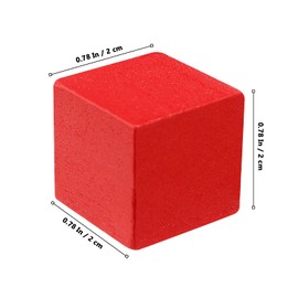 MUKLEI 400 PCS Wooden Blocks, Colorful Cube Blocks 0.8 Inch Square Cube Blocks Wooden Cube Block for Crafts, DIY Projects and Puzzle Making