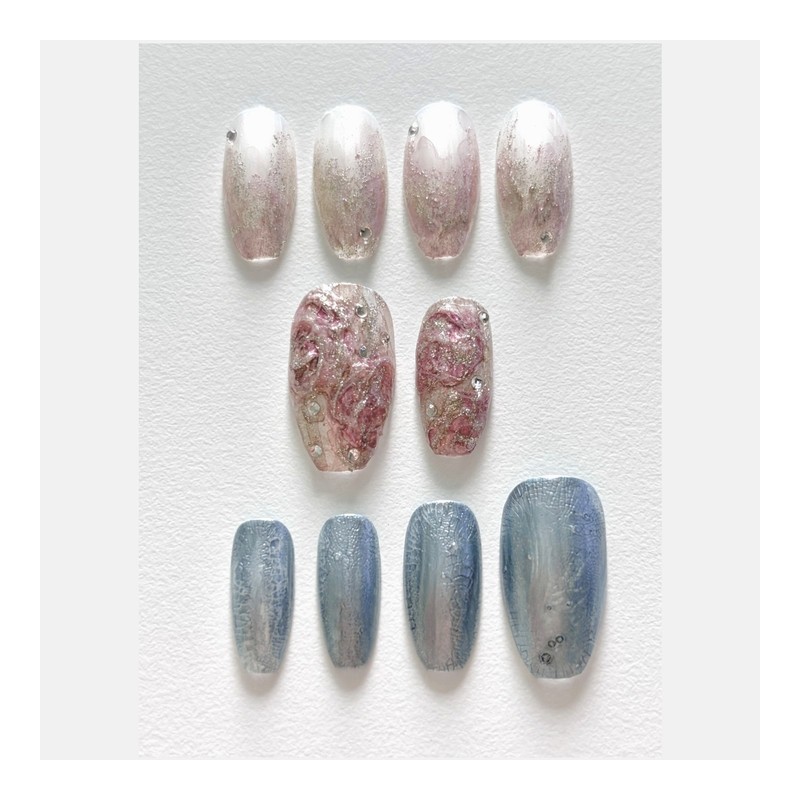 [Fragment] Handmade nail tips - Coffin / [파편 Fragment] 수제네일팁