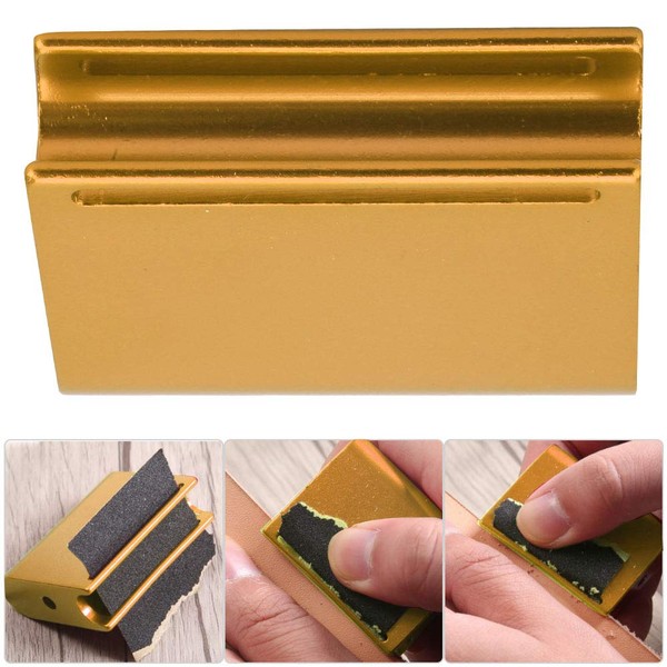 Leather Edges Polishing Tool Aluminium Alloy Edges Slicker Burnisher Trimming