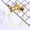 CRZQXOUR 2 Pcs Sequin Crown Headband Princess Glitter Hair Band