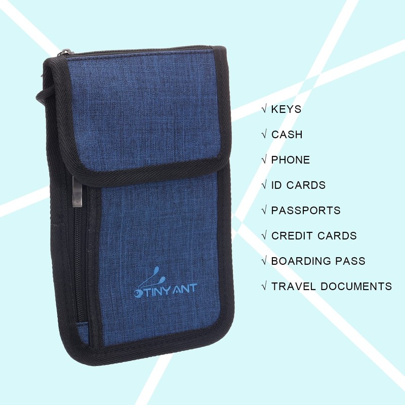 PATIKIL Travel Neck Wallet, Passport Holder Neck Pouch RFID Blocking
