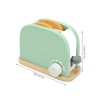 Toaster Toy Set Safe Durable Solidwood Round Edges Hand Eye