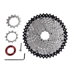 10-Speed Cassette (11-42 Teeth), Cassette 10-Speed 11-42, Bicycle Freewheel 10-Speed 11-42 Teeth Road Bike Mountain Bike Cassette Sprocket Bicycle Accessories for SRAM