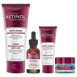 Retinol Kit Cuidado Facial 4 Piezas Anti-aging Starter Kit                                                                                            
