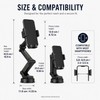 Long-Arm Car Phone Holder with Suction Cup – 16.9-Inch Adjustable