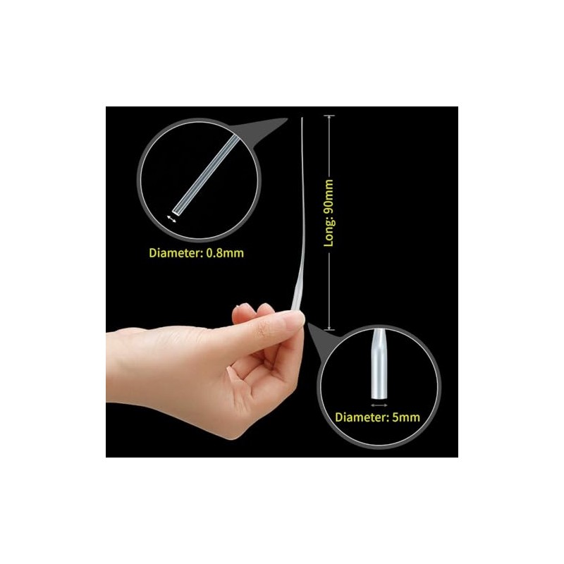 100 Pcs Glue Micro Tips Applicator Nozzle for Glue Bottle