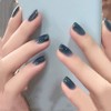 Nordic Style Deep Blue Sea Nail Tips, Plain Nail Tips,