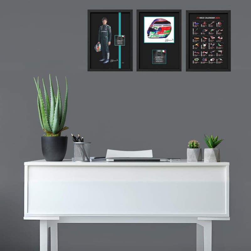 Lap Legends Kimi Antonelli 2025 Framed Display Gift with Reproduced