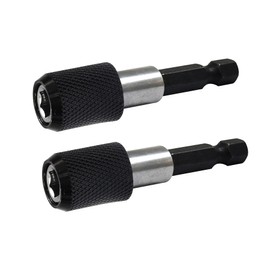 Dapetz ® 2Pcs Magnetic Drill Bit Holder Hex Shank Screwdriver Drywall Drill Bit Holder Quick Release 1/4-Inch Hex Shank Drill Bits 60mm Length or Drilling