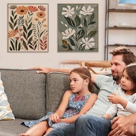 Paint by Numbers for Adults and Kids Beginner, 3 Pack Flowers Painting by Number Kits On Canvas, Number Artist Paint by Number Kit DIY Oil Painting Acrylic Paints,Without Frame Home Wall Decor 12x16in