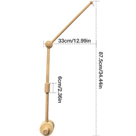 Baby Mobile Holder for Baby Cot, Adjustable Mobile Holder, Changing Table for Children's Room, Baby Cot Bell Holder, Mobile Frame for Baby Bed for Hanging Wind Chimes Bed Bell