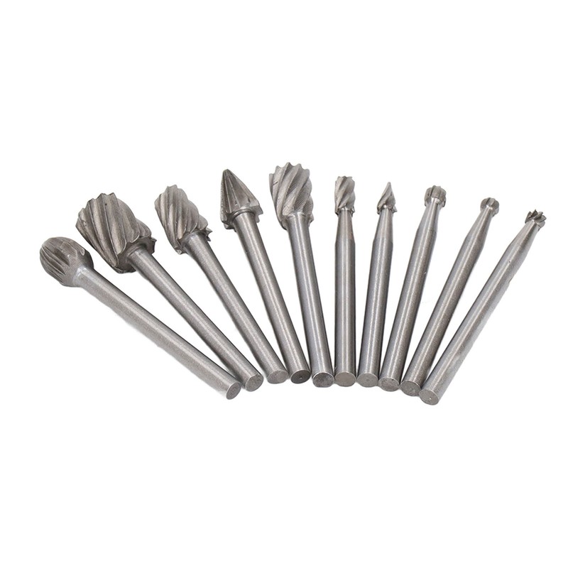 10 Pcs Rotary File Fast Chip Cutting Grinder Bit High