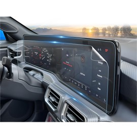 (2PCS) 2024 2025 Mustang Screen Protectors, 12.4"Digital Instrument Cluster+13.2" Touchscreen All-in-One Screen Cover, for Ford Mustang Accessories 2024, 2PCS, EcoBoost, Premium, GT, Dark Horse Models