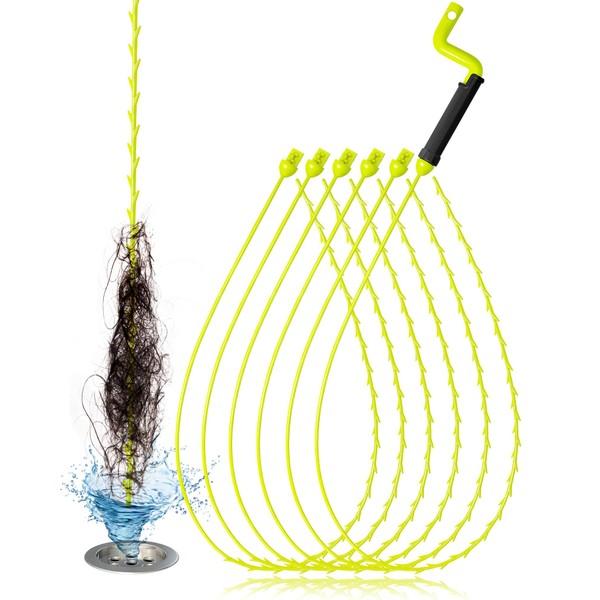 2024 Upgrate 30Inch Drain Clog Remover with Rotating Handle, Snake