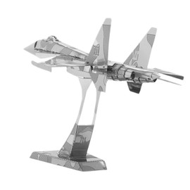Metal Zone Sukhoi Su-34 3D Puzzle Metal Model Kit Russian Fighter Bomber Aircraft 3D Metal Puzzle for Adults 13.3 x 8.7 x 6.5 cm