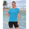 NebuKinex 6 Pack Workout Tops for Women Short Sleeve Sun
