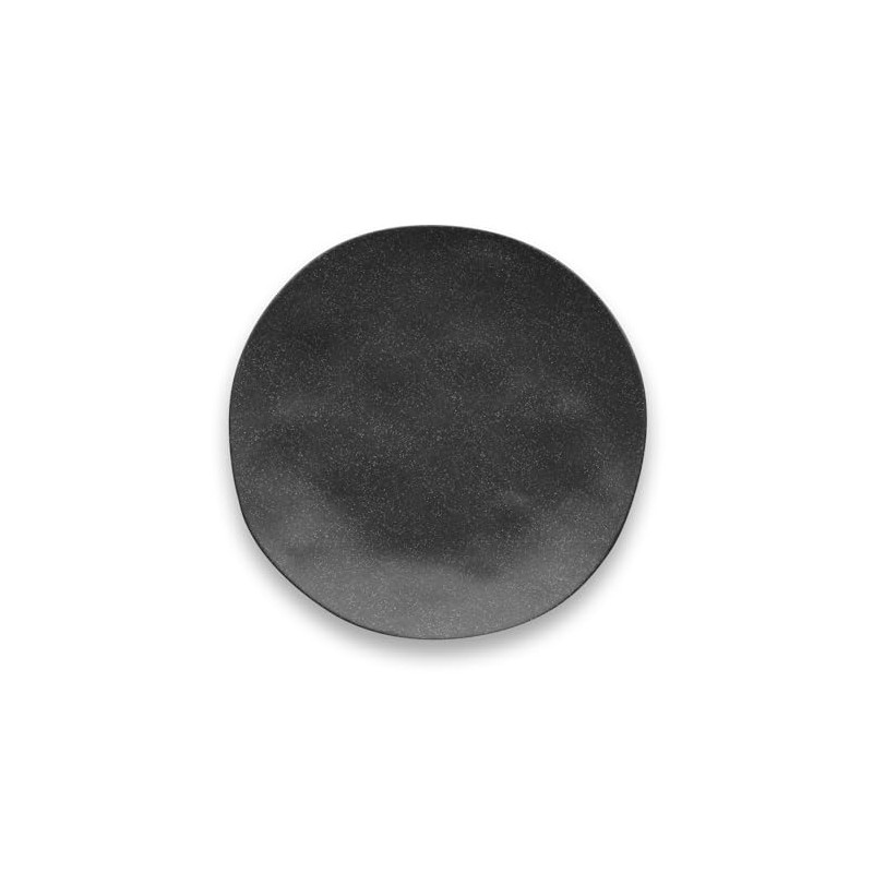 Natural Dishwasher-Safe Tableware TT20744176 Matte Black Medium Plate, Salad Plate,