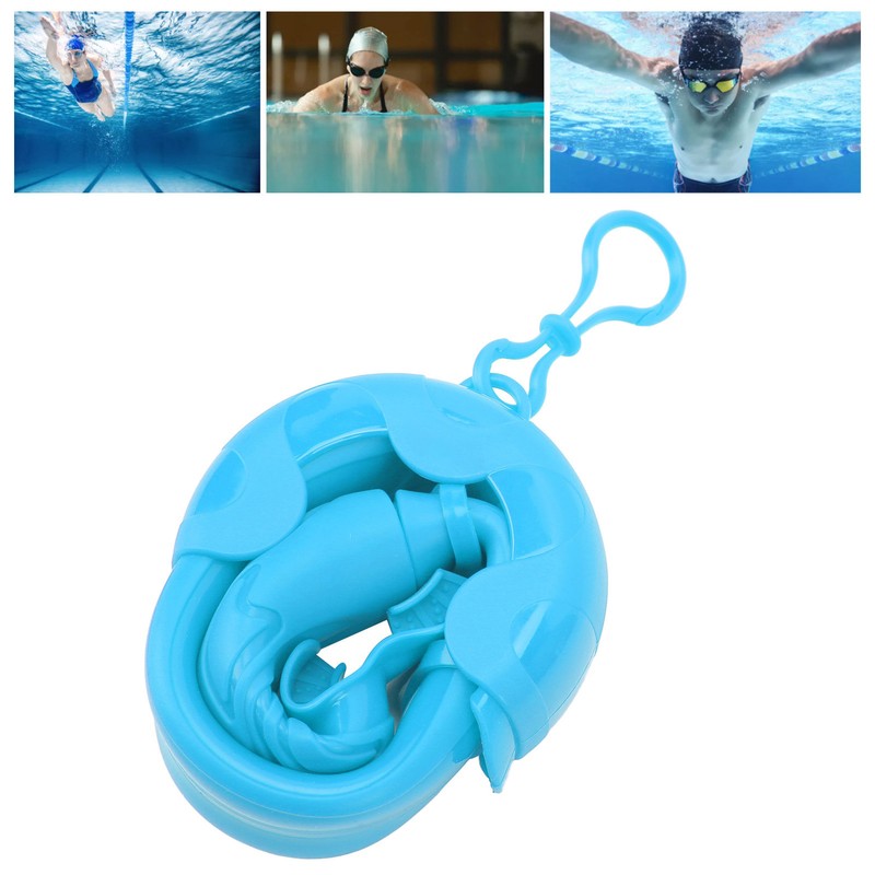 Dry Snorkel Full Silicone Soft Portable with Storage Box Snorkel