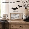 pechpell 3D Metal Happy Halloween Sign Table Mantel Shelf Desk