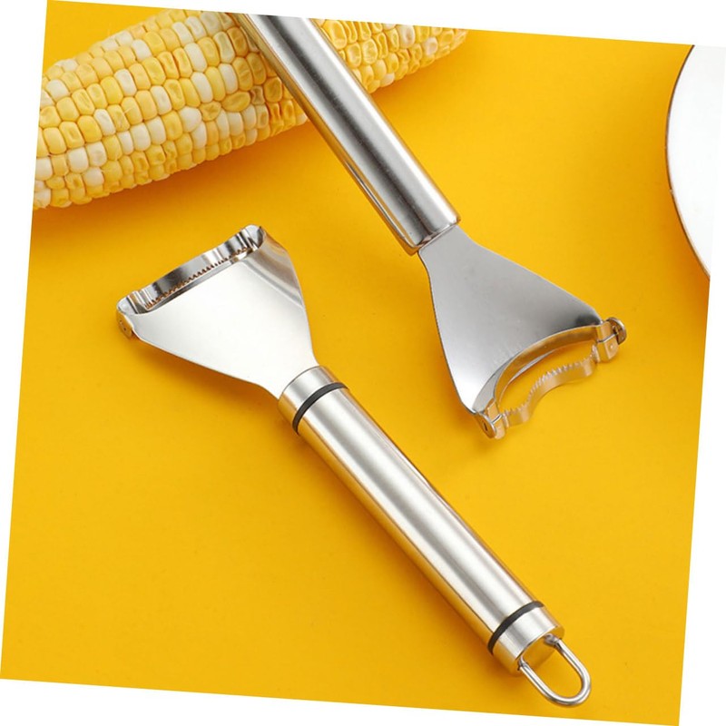 COLLBATH Ergonomic Handle Corn Peeler Steel Stripper for Kitchen Fast