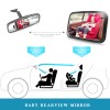 Shynerk Baby Car Mirror Shatterproof 360 Degree Adjustable Wide Angle