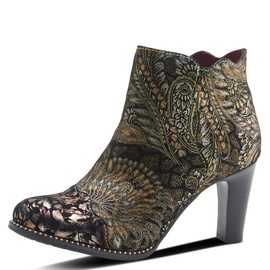 L'Artiste by Spring Step Women's Smokin Hot Fashion Boot, Bronze Multi, 8.5