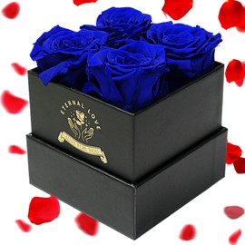 Nietiy Valentines Day Gifts for Her,Gifts for Mom,Blue Roses Flowers,Primw,Valentines Day Decorations for The Home,Birthday Gifts,Gifts for Parents,Fresh Flowers,Regalos para Mama