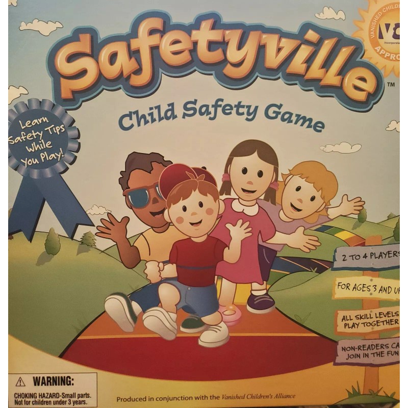 Kidz-idz Safetyville Child Safety Board Game 2003 Kids Educational VTG