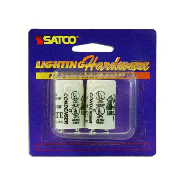 Satco 70201 - FS4 STARTER CARDED 2PK (S70/201) Ballast Starter