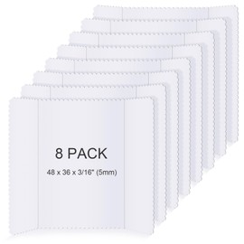 Henoyso 8 Pcs 36 x 48 Inch Tri Fold Poster Board Bulk, Foam Lightweight Presentation Board, Science Project Display Board Trifold Poster Board for Office School Class Presentation Projects