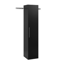 Prepac HangUps Narrow Wall Mounted Garage Storage Cabinet, Tall Storage Organizer Cabinet, 15" W x 72" H x 16" D, Black