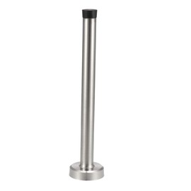 sourcing map Wall Mounted Door Hinge with Rubber Buffer 201 Stainless Steel 200 mm High