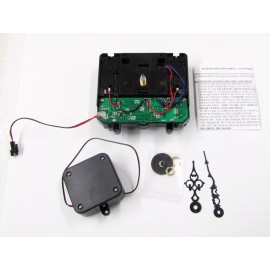 RHYTHM  QUAD  QUARTZ TUBULAR BELL MANTLE MOVEMENT. FOR 1/2" THICK DIAL OR LESS