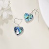 CRMAD Guitar Abalone Earrings for Women Sterling Silver Dangle Drop