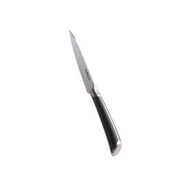 Zyliss Comfort Pro Serrated Paring Knife - Full Tang Vegetable & Bread Knife - Ice Hardened Stainless Steel Serrated Knife - Cutlery with Antibacterial Handle - Black/Stainless Steel - 4.5 Inches
