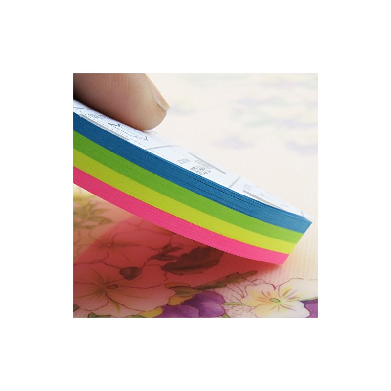 Rainbow Love Heart-Shaped Sticky Note Cube Super Sticky Removable Notes